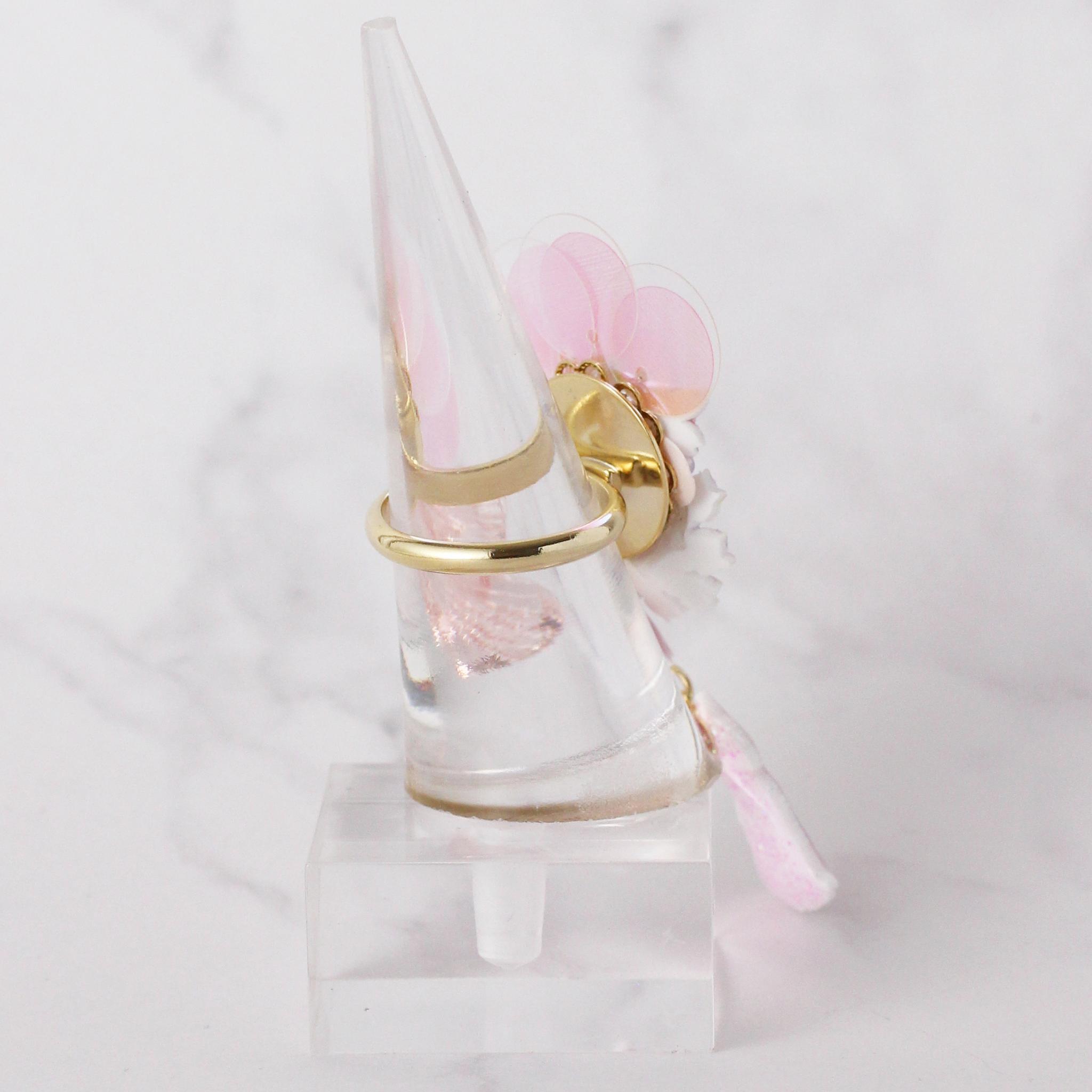 桜×ねこ リング｜揺れる春の猫アクセサリー | 5枚目