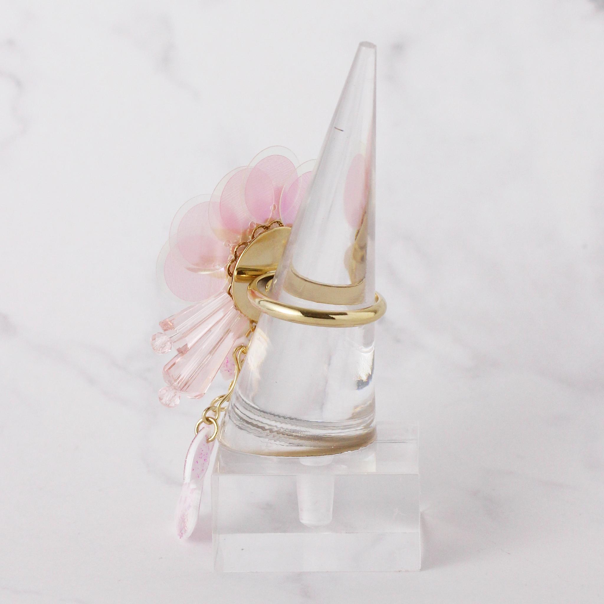 桜×ねこ リング｜揺れる春の猫アクセサリー | 6枚目